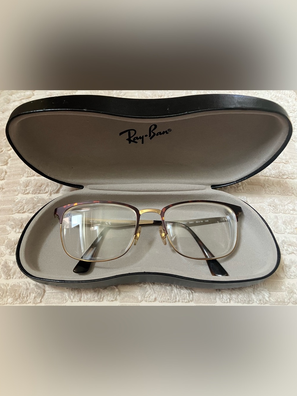 Ray-Ban Tortoise Gold Eyeglasses Frame